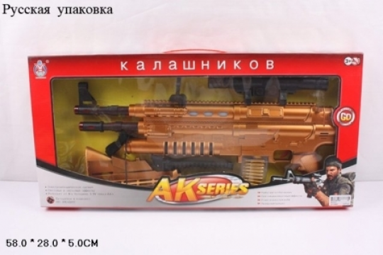 Автомат AK-51C инфракр.батар.муз.свет.кор.58*5*28 ш.к./30/ Фото