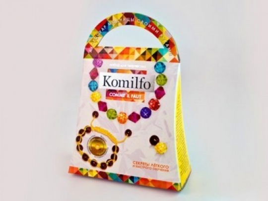 Набор для создания украшений Komilfo Комильфо - браслетик макраме и браслет из кристаллов Фото