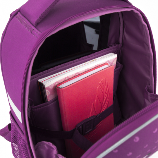 Рюкзак школьный каркасный Kite Education My Little Pony для девочек 790 г 35 x 26 x 13.5 см 12 л Фиолетовый (LP20-555S) + пенал в подарок Фото