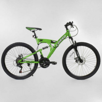 Велосипед Спортивный CORSO 26&quot;дюймов 54710 (1) рама металлическая 16’’, 21 скорость, собран на 75%