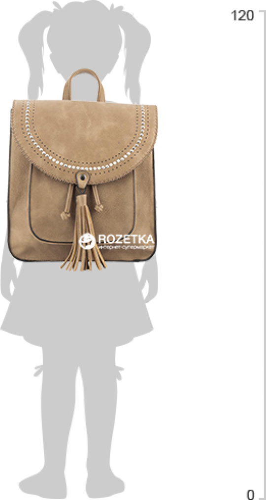Рюкзак Kite Fashion для девочек 750 г 28 x 28 x 13 см 10 л Бежевый (K18-2522XS-2)  Фото