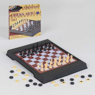 Шахматы 3508 (168/2) 2 в 1, магнитные, в коробке