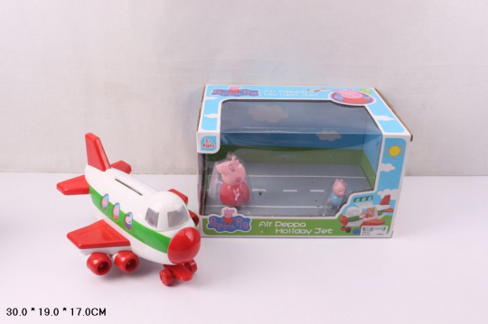 Игровой набор LQ913A (24шт/2) свинка с самолетом, в коробке 30*19*17 см. Фото