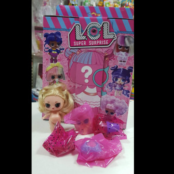 Кукла LOL с волосами + Pets + аксессуары аналог в коробке с фото распаковки