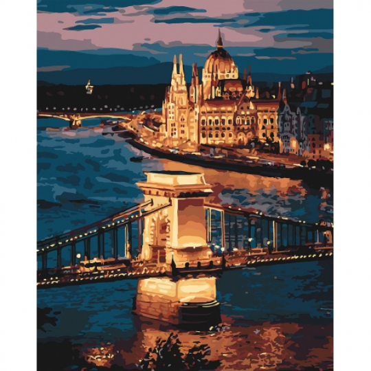 Картины по номерам - &quot;Волшебный Будапешт&quot; (КНО3557) 40*50 Фото
