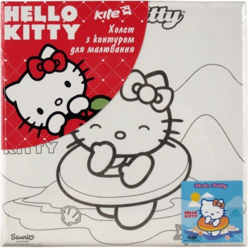 Холст с контуром Hello Kitty 20х20 см