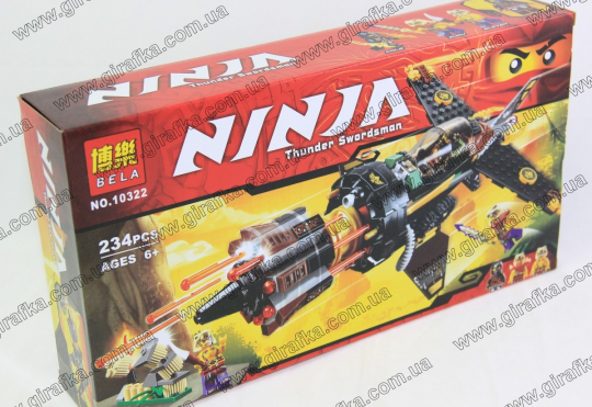 Конструктор Ninjago 10322 &quot;Скорострельный истребитель Коула&quot; Фото