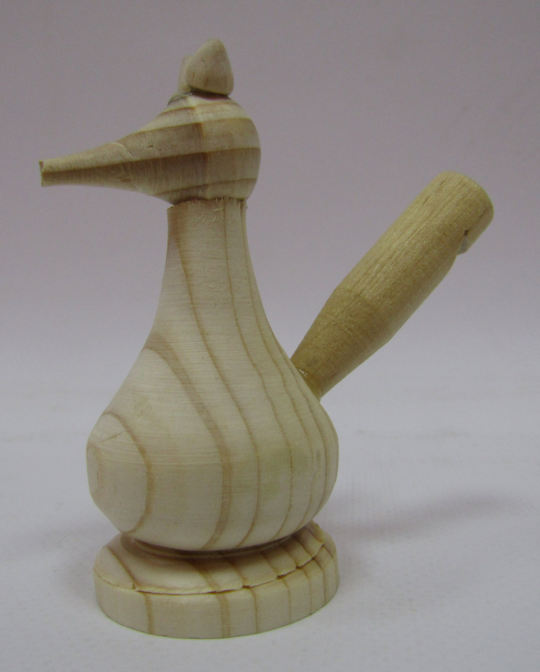 Свистулька деревянная Лиса без лак. покрытия Фото