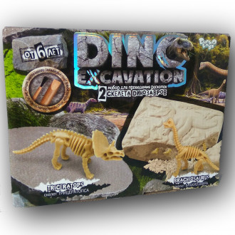 Творчество. Проведение раскопок &quot;DINO EXCAVATION&quot; динозавры
