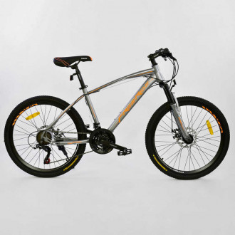 Велосипед Спортивный CORSO 24&quot;дюйма 0012 - 7833 GREY-ORANGE Free Ride (1)