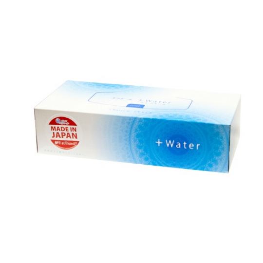Салфетки бумажные увлажняющие elleair +WATER с глицерином и молекулами воды (в коробке, 180 шт) Фото