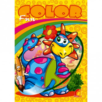 Книга дитяча &quot; Дитяча творчість Fun color. Динозаврик&quot; (Р), 23*17см