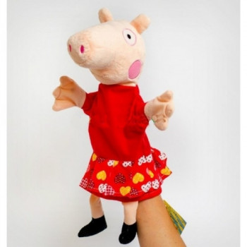 Игрушка на руку (кукольный театр) свинка Пеппа  32 см