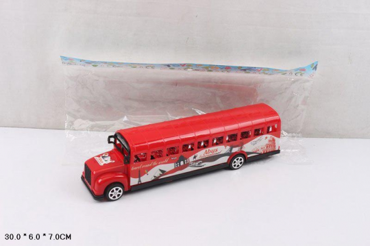 Автобус инерц. TQ123-37A (168шт/2) в пакете 30*6*7см Фото