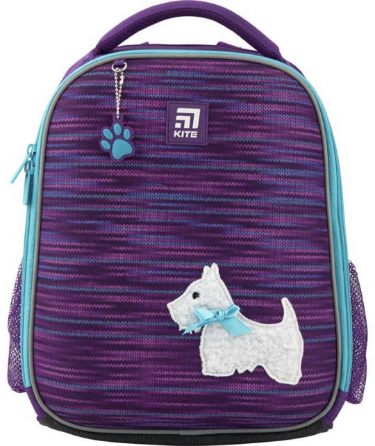 Рюкзак школьный каркасный Kite Education Cute puppy для девочек 790 г 35 x 26 x 13.5 см 18 л Фиолетовый (K20-555S-3) Фото