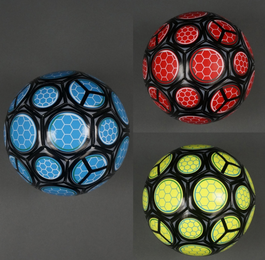 Мяч футбольный 3 цвета, №5 TPU 460гр, 3 слоя /60/ Фото