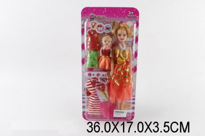 Кукла типа &quot;Барби &quot; 95533A4 (120шт/2) с куколкой, одеждой, на планшетке 36*17*3, 5см