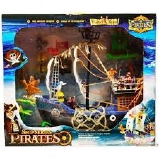 Пиратский корабль с пиратами и аксесс., кор.48х42х18 Фото