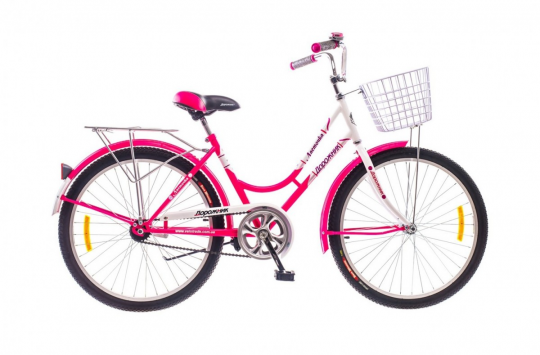 Велосипед набор 24&quot; Дорожник ЛАСТОЧКА 14G St розовый 2015 Фото