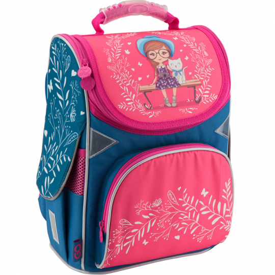 Рюкзак школьный каркасный GoPack GO18-5001S-25 Little Girl для девочек 34 х 26 х 13 см Фото