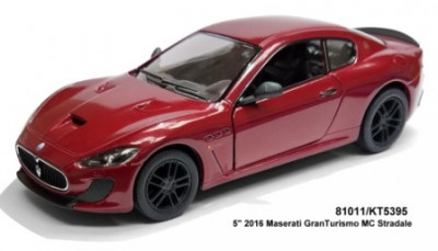 Модель легковая 5&quot; KT5395W 2016 Maserati GranTurismo метал.инерц.откр.дв.1:38 кор.ш.к./96/