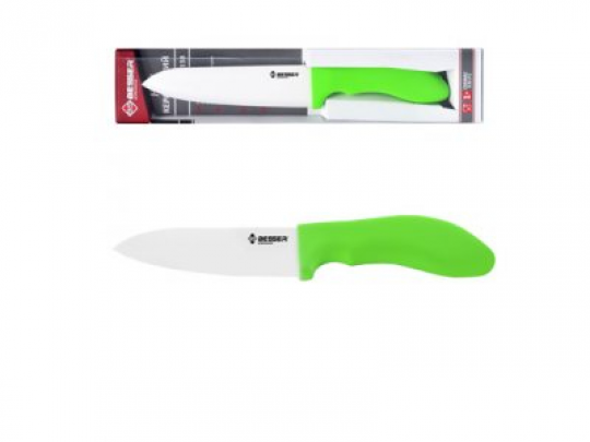 Нож кухонный керамический &quot;Besser&quot; для чистки овощей 3&quot; 10135 (24шт) Фото