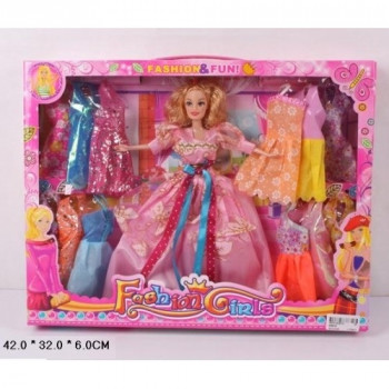 Кукла типа &quot;Барби&quot; с набором одежды 9988-B