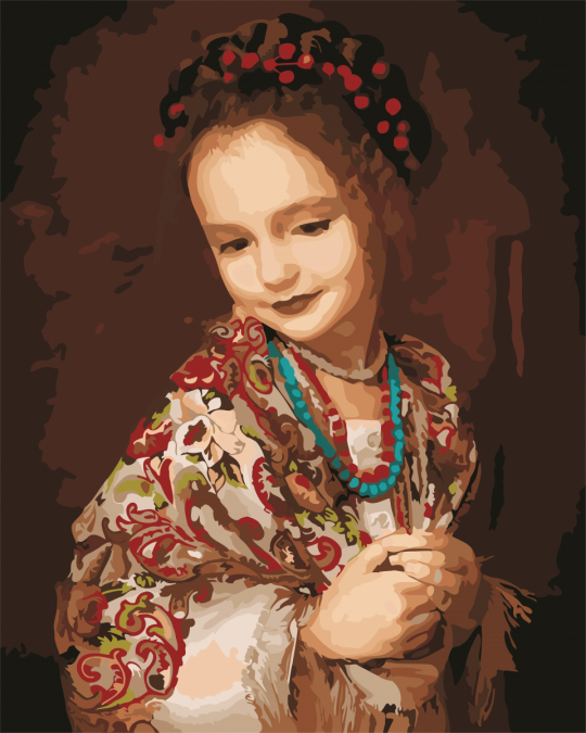 Картина по номерам &quot;Украиночка&quot;,  в кор. 40*50см, ТМ ArtStory Фото