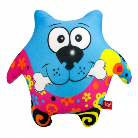 Игрушка-подушка антистресс собака-звезда голубая Фото