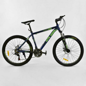 Велосипед Спортивный CORSO 26&quot;дюймов JYT 003 - 9720 BLUE-GREEN GTR-3000 (1) Алюминий, 21 скорость