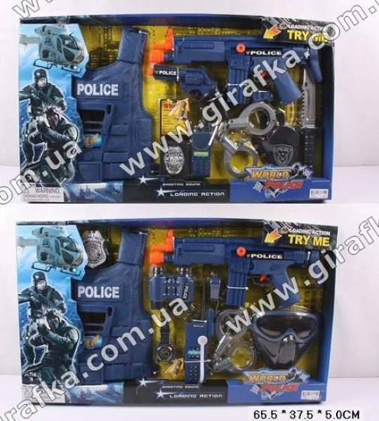 Полицейский набор 33520/30 (18шт) 2 вида, в коробке 65, 5*37, 5*5см Фото
