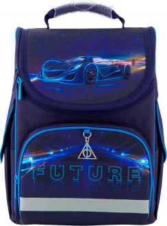 Рюкзак школьный каркасный Kite Education Futuristic для мальчиков 950 г 35х25х13 см 11.5 л Темно-синий (K20-501S-5)