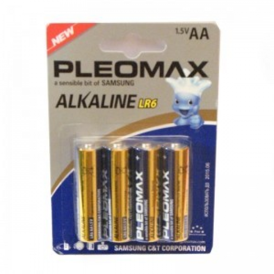 Батарейка pleomax alkaline LR06 упаковка 4 шт Фото