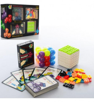 Игра FX7869  магнитная, головоломка, кубик, карточки,в кор-ке, 23-17,5-6,5см