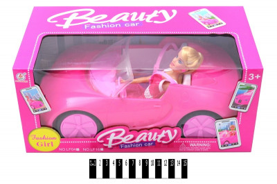 Кукла барби с машиной в коробке