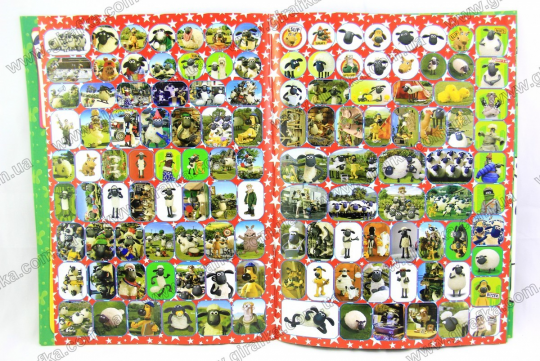 Раскраска А4 с 126 наклейками и маской Барашек Шон Фото