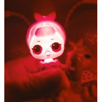 Куклы LOL ЛОЛ красный шарик со светящейся куклой