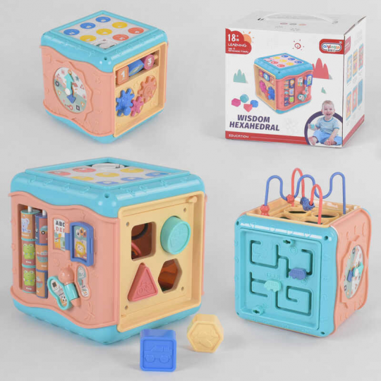 Куб музыкальный 668-137 (24 см) 2 вида, в коробке Фото