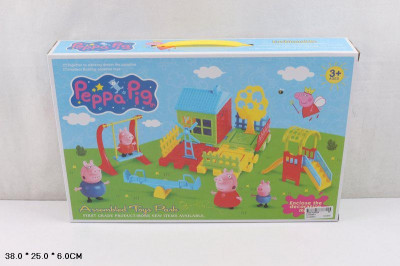 Домик &quot;Peppa Pig &quot; DT0088-2 (48шт/2) фигурки, игровая площадка в кор.38*25*6см