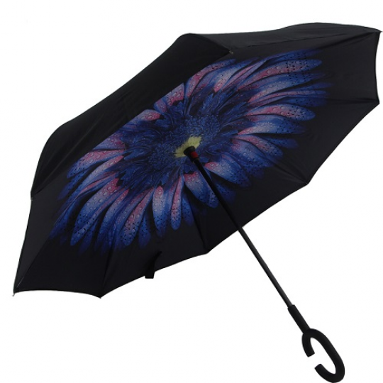 Зонт обратного сложения d=110см, 8 спиц (50шт) Фото