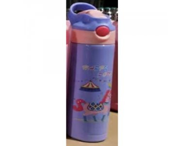 Термос-поилка детский 400мл (фиолетовый) OZL-123U