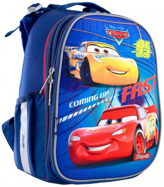 Школьный каркасный рюкзак 1 Вересня H-25 «Cars» 15 л (556201) Фото