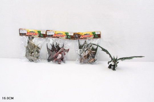 Животные 032A драконы, 4 вида, в пакете 16 см Фото