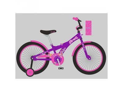 Велосипед детский PROF1 14д. T1463 (1шт) Original girl,фиолетов.-розов.,звонок,доп.колеса
