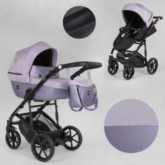 Детская коляска 2 в 1 Expander VIVA  V-41007 (1) цвет Pink, водоотталкивающая ткань + эко-кожа