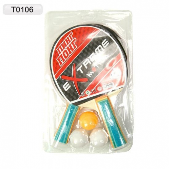 Ракетки T0106 для игры в настольный теннис с шариком Фото