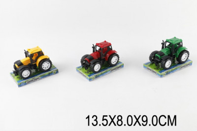 Трактор инерц. 9970 (288шт/2) 3 цвета, под слюдой 13, 5*8*9см