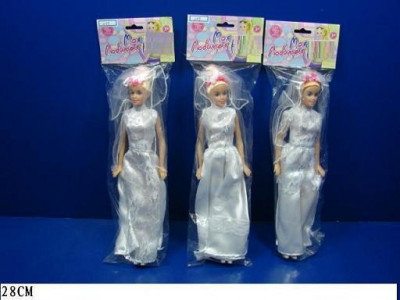 Кукла типа &quot;Барби&quot;&quot;Невеста&quot; 6159 (240шт/4) 3 вида, в пакете 28см
