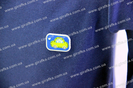 Гольф детский синий с кнопками и декором Фото