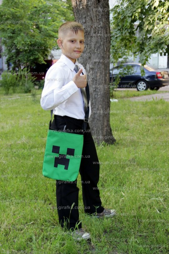 Сумка для подростка Minecraft Крипер Фото